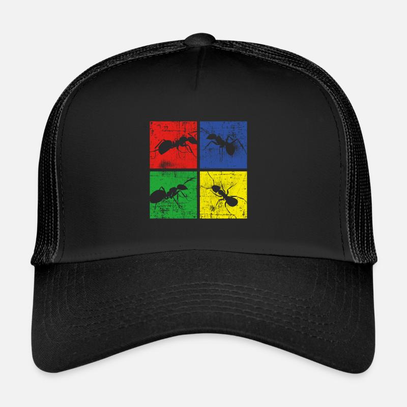 Fourmis - Casquette trucker  - noir/noir