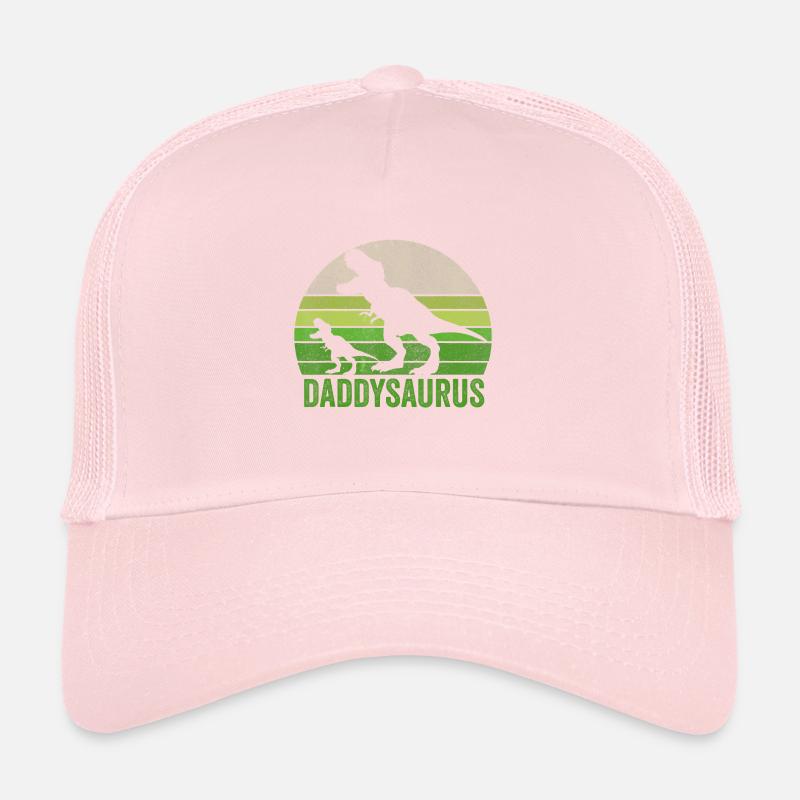 Funny Daddy Dinosaur T Shirt Daddysaurus Fathers Casquette trucker 