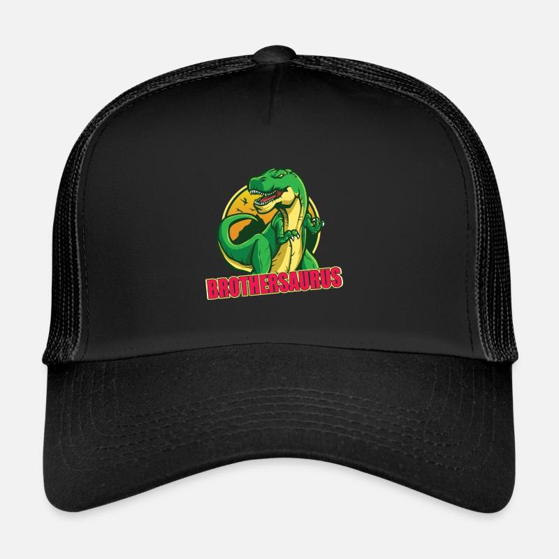 BrotherSaurus Big Brother Child Dinosaur Gift Trucker Cap