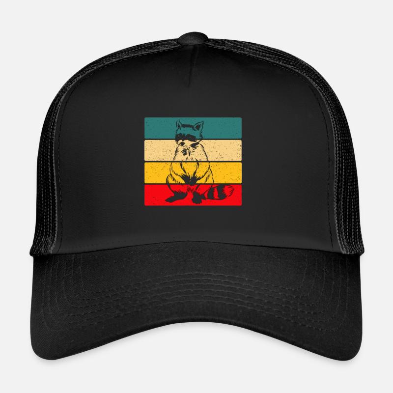 Waschbär - Trucker Cap - Schwarz/Schwarz