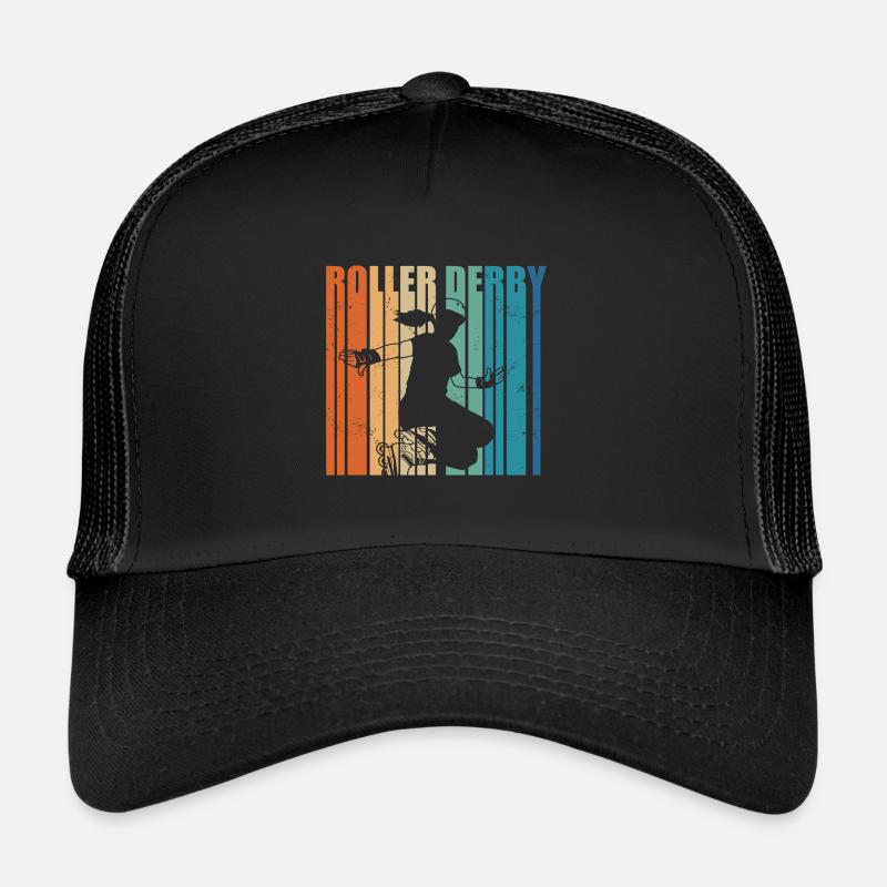 Roller derby - Casquette trucker  - noir/noir