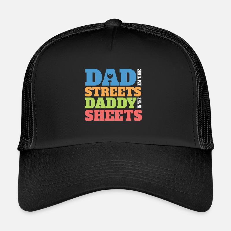 Papa dans les rues Papa dans les draps Drôle Casquette trucker 