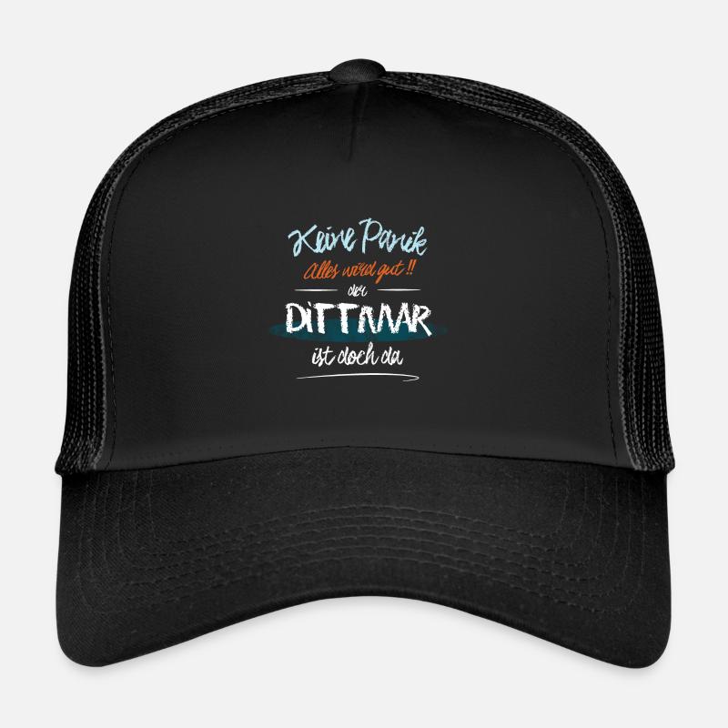 Dittmar - Keine Panik. Alles wird gut - Trucker Cap - Schwarz/Schwarz