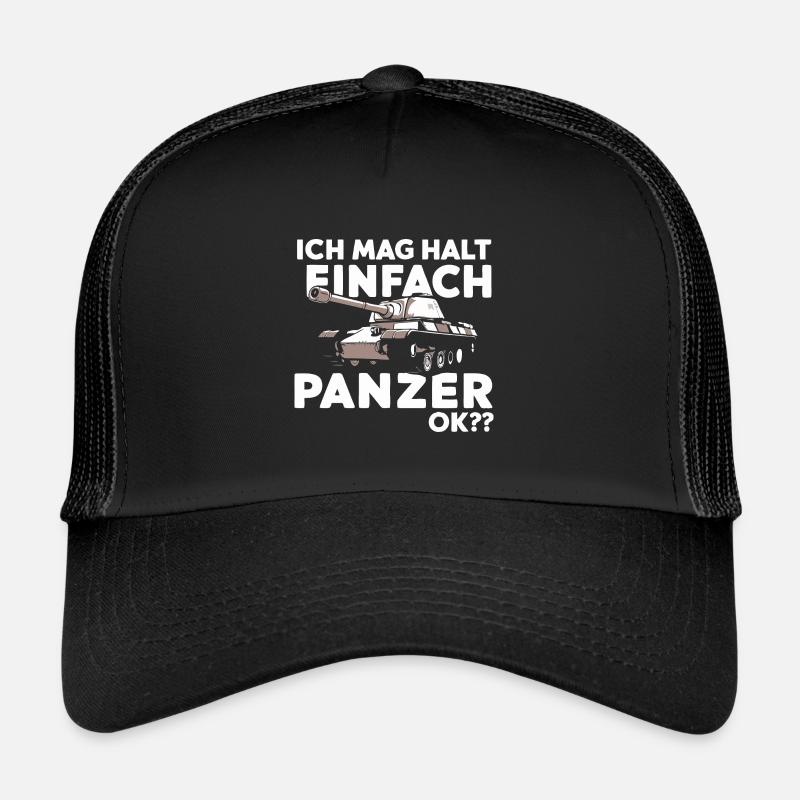 Chars Chars principaux Chars de combat Chars Chars Pilotes de chars Casquette trucker 