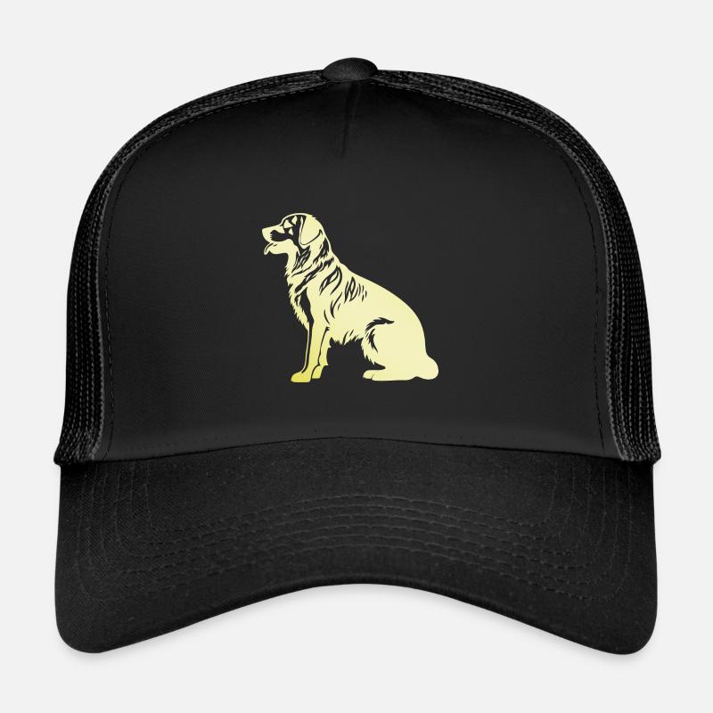 Silhouette de chien Golden Retriever Casquette trucker 