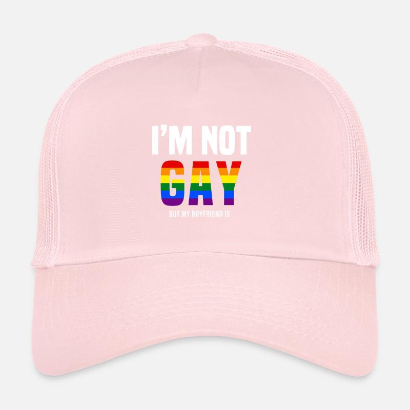 Je ne suis pas gay, c’est mon ami. Casquette trucker 