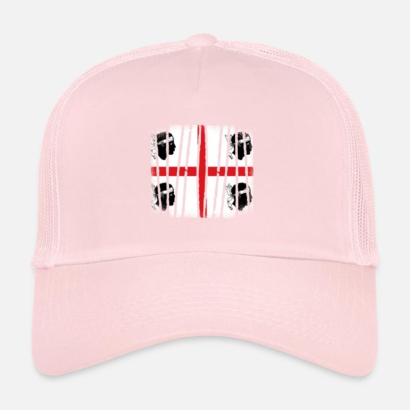 Drapeau de la Sardaigne Drapeau sarde Drapeau de la Sardaigne Casquette trucker 
