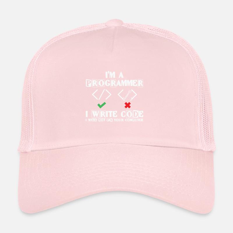 Je suis programmeur j’écris du code Lover Coding Casquette trucker 