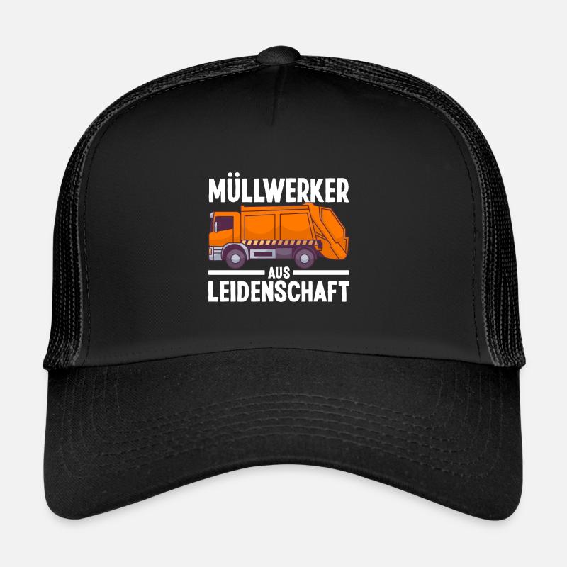 Müllmann Müllabfuhr Müllwerker Lustige Sprüche Trucker Cap