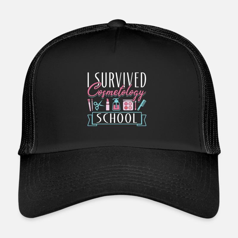Cosmetologist I Survived Trucker Cap