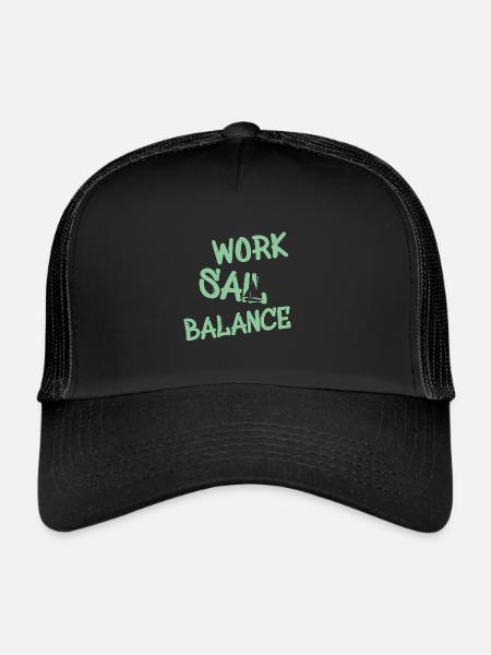 Work Sail Balance - Trucker Cap - Schwarz/Schwarz