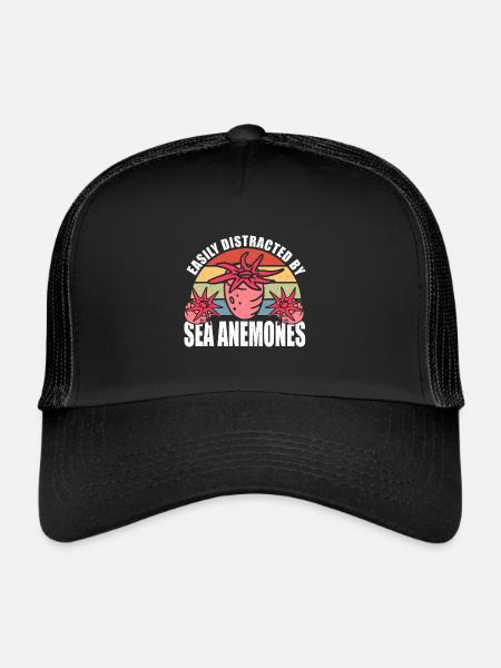 Sea Anemones Gift - Trucker Cap - black/black - Front
