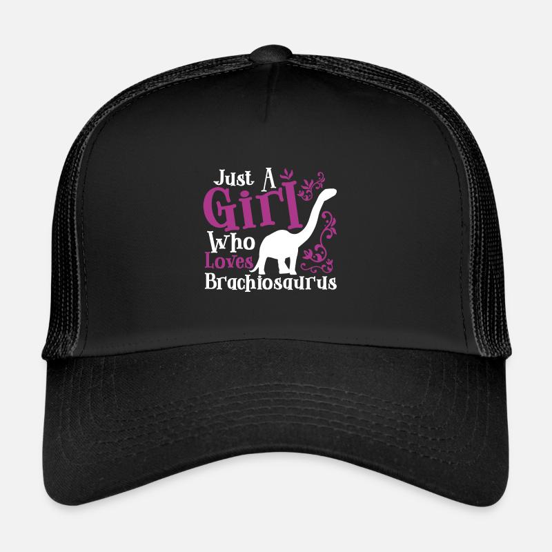 Nur ein Mädchen, das Brachiosaurus liebt Trucker Cap