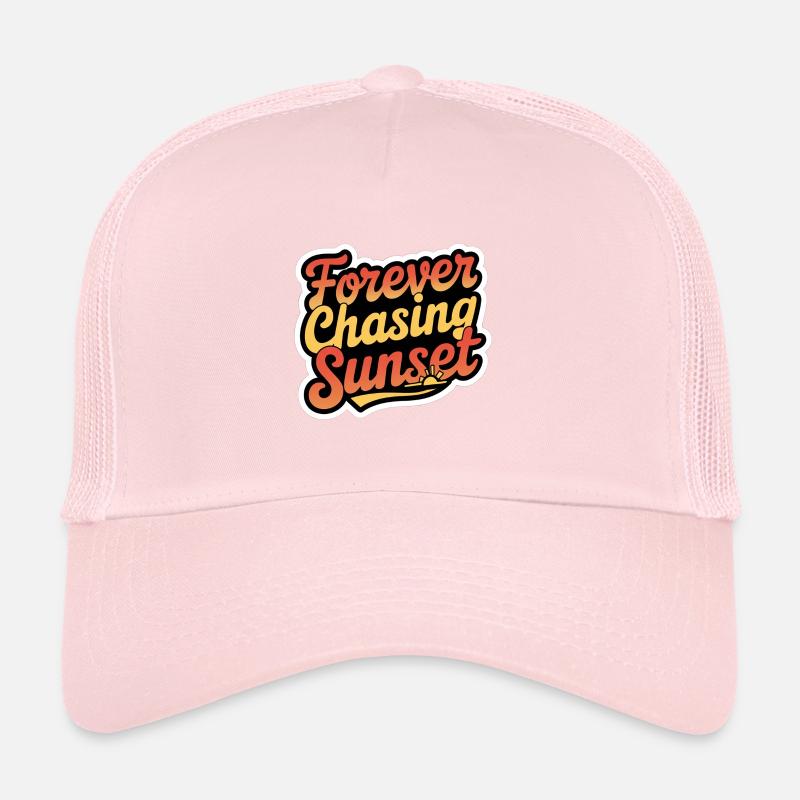 Forever Chasing Sunset 17 Trucker Cap