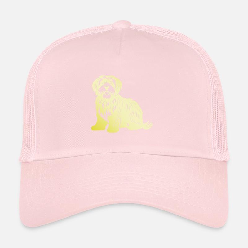 Silhouette de chien havanais Casquette trucker 