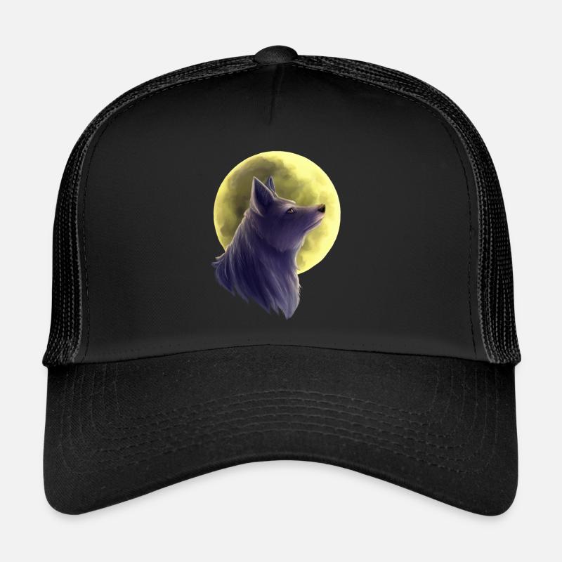 Wolf Gemälde Trucker Cap