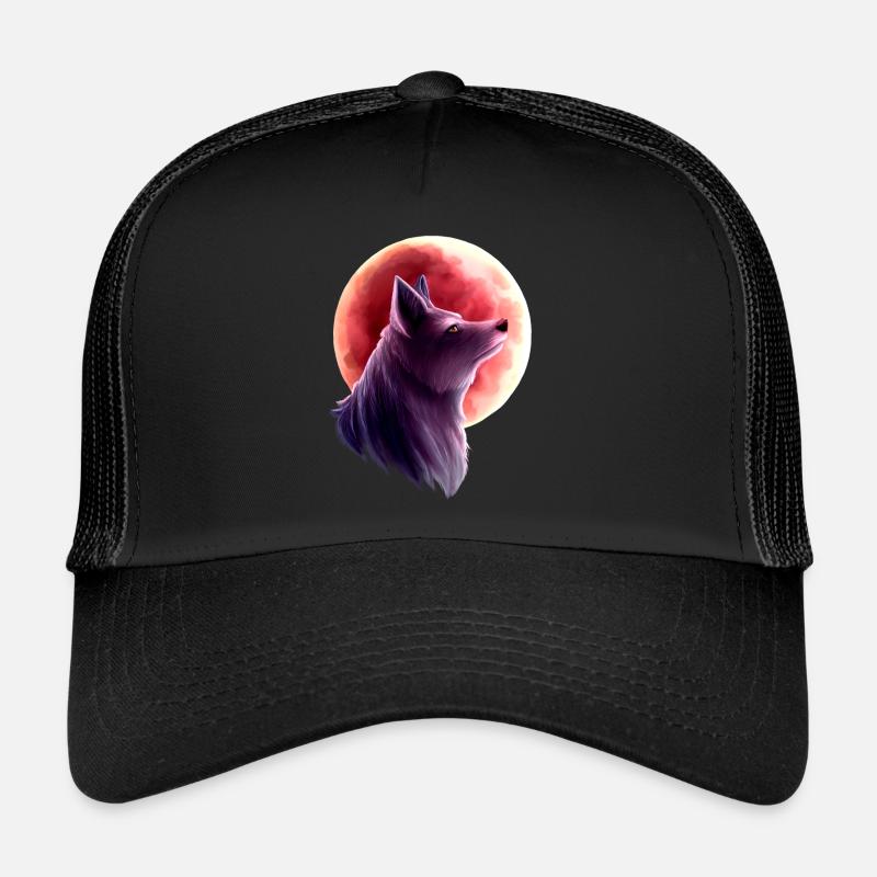 Wolf und Blutmond 2 Trucker Cap