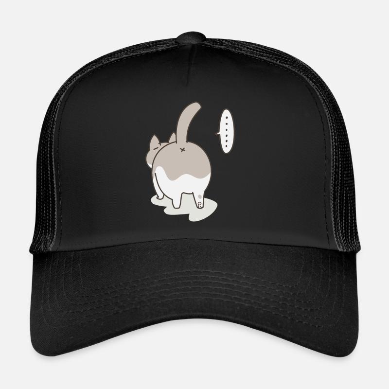 Chat par derrière Casquette trucker 