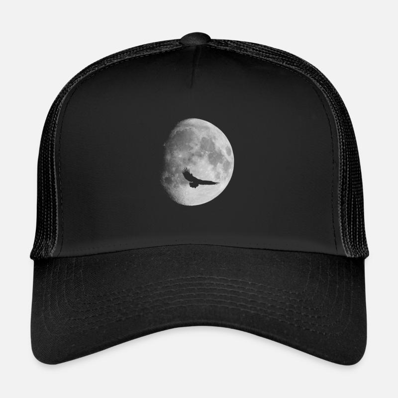 Full Moon Moon Moon Addicted Blood Moon Eagle Astro Trucker Cap