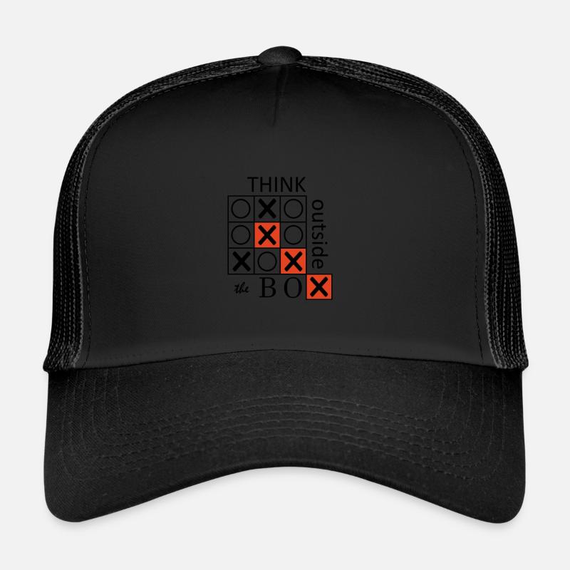 Think outside the box - Trucker Cap - black/black