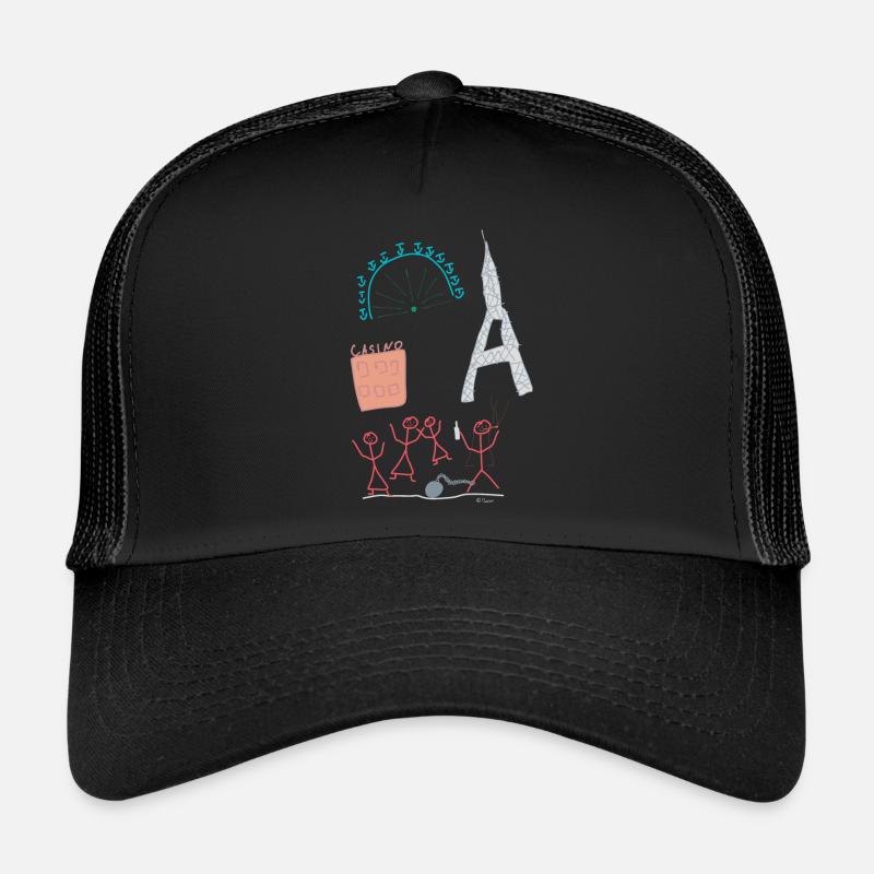 Junggesellinnen Strichmännchen Fest Party Feier Trucker Cap