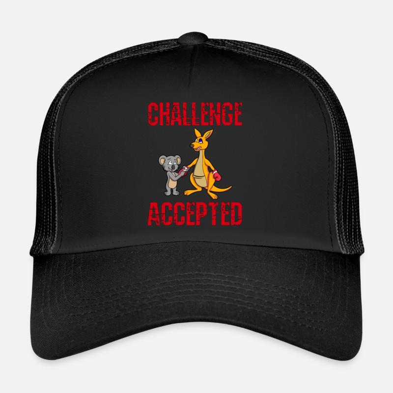 CHALLENGE ACCEPTÉ - Boxer Kangaroo + Koala Trainer Casquette trucker 