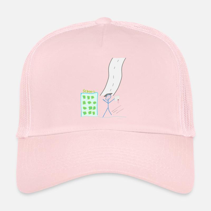 Figure bâton de graduation, étude de l'étudiant Casquette trucker 