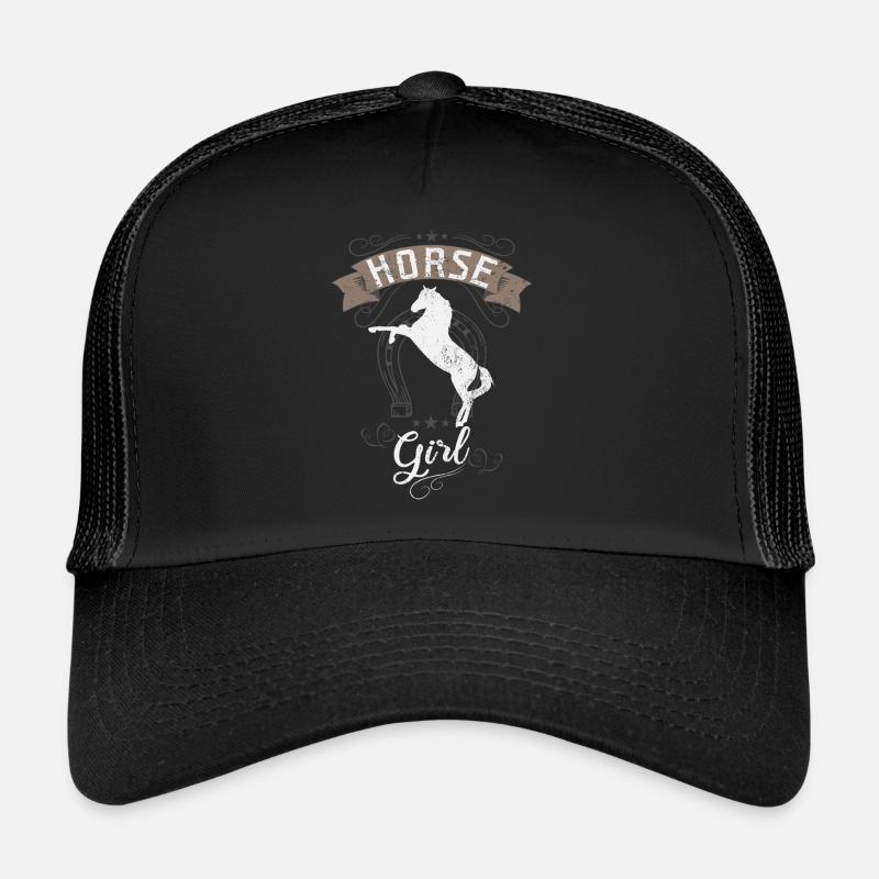 Cheval-fille cheval Casquette trucker 