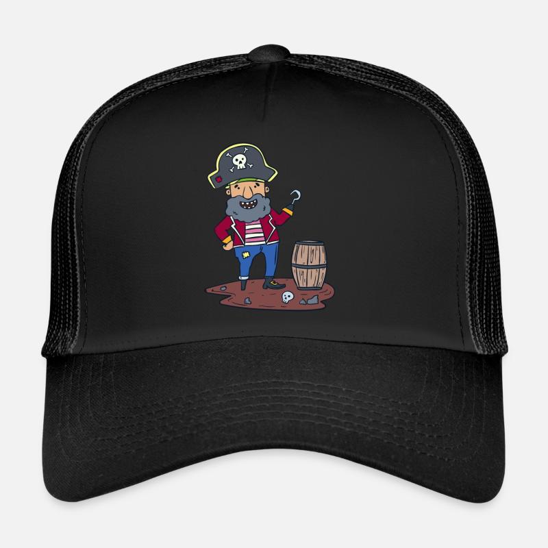 Pirat Räuber Rum Trucker Cap