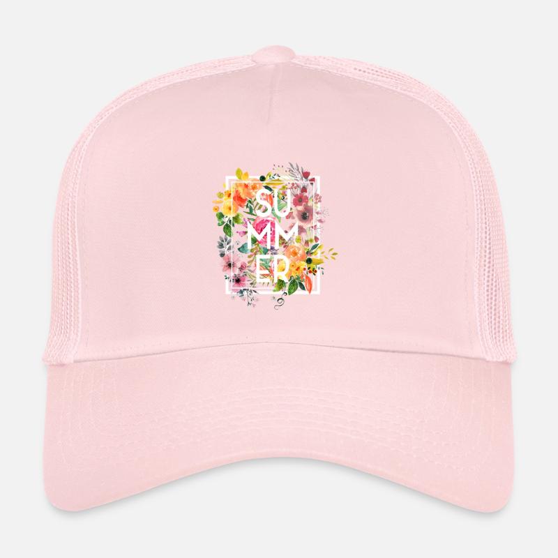 Été fleur Casquette trucker 