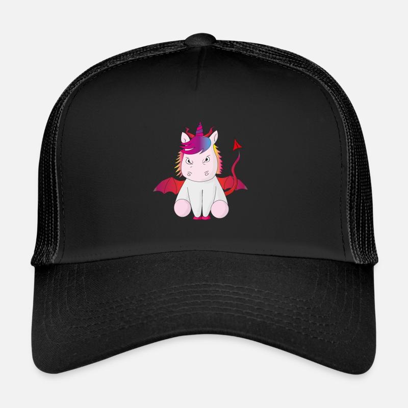 Teufelshorn das Einhorn böse Geschenkidee witzig Trucker Cap
