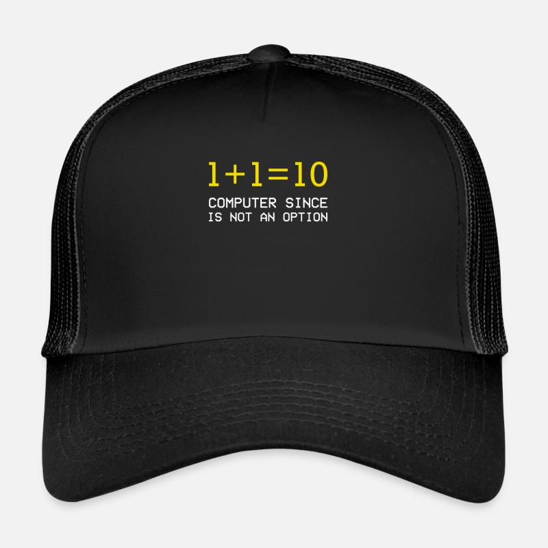 Computer Informatik Programieren - Trucker Cap - Schwarz/Schwarz