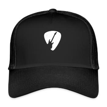 Gitarre Gitarren E-Gitarre - Trucker Cap - Schwarz/Schwarz - Vorne