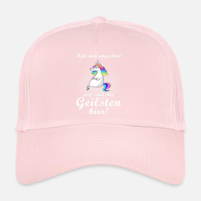 Einhorn die geilsten hier Geschenkidee Spruch Trucker Cap
