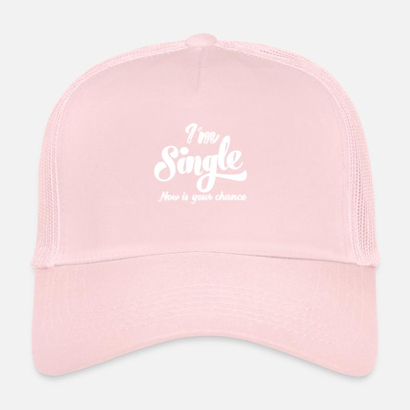 Bin Single Ledig Junggesellin Beziehungsstatus Trucker Cap