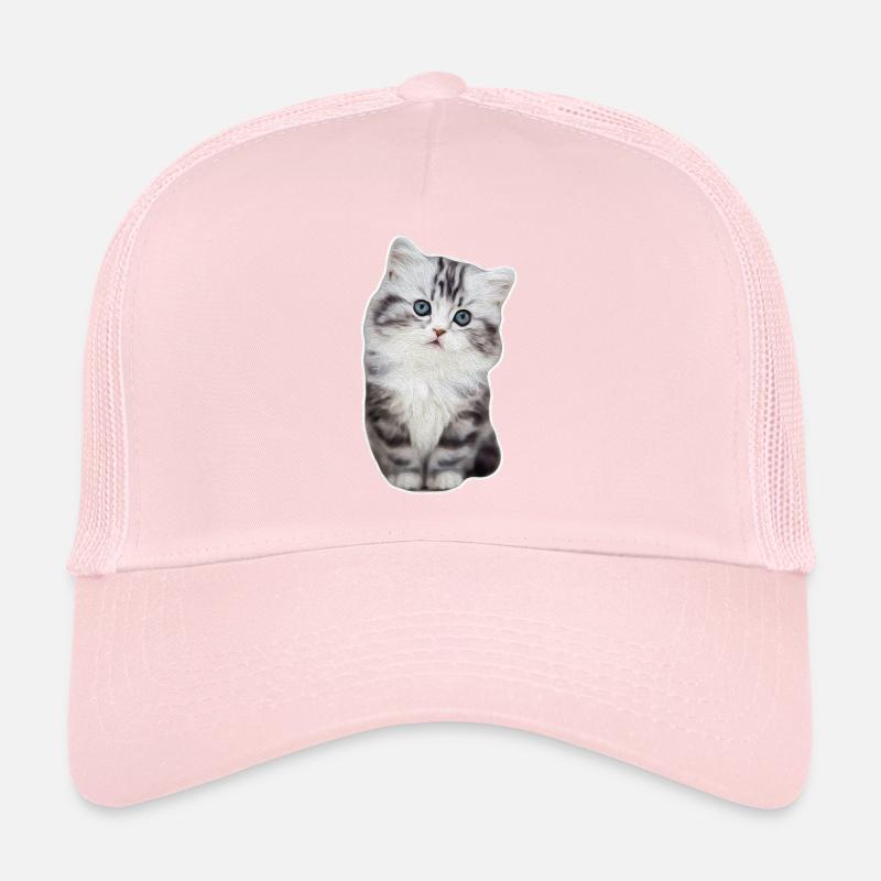 Niedliches Kätzchen Mietzekatze Samtpfote Katze Trucker Cap