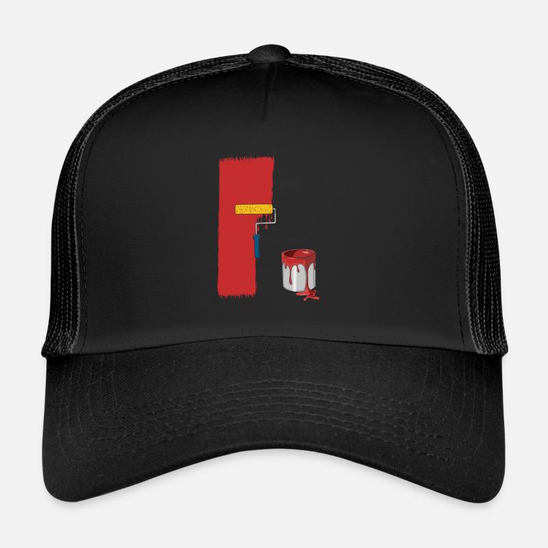 Painter Painter Painting Painted Paint pot Trucker Cap