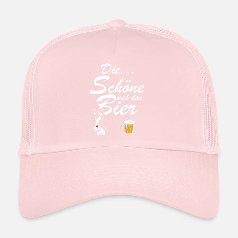 Die Schöne und das Bier Frau Geschenk Spruch Trucker Cap
