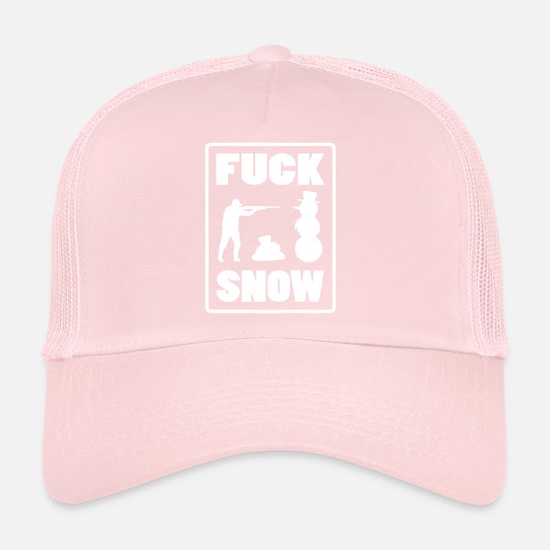 Cooles Anti Winter Schneeman Jäger Design Trucker Cap