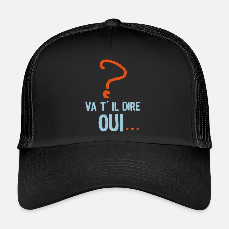 va il dire oui humour mariage evjg evjf Casquette trucker 