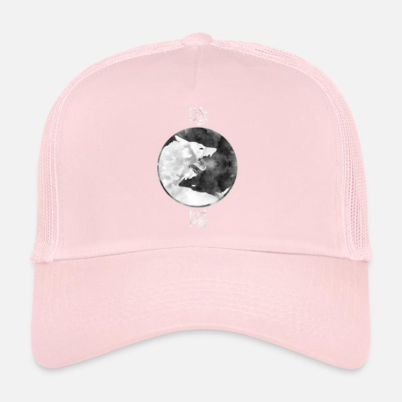 Wolf Ying Yang Casquette trucker 