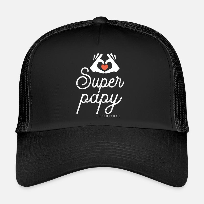 SUPER PAPY l'unique idée cadeau tshirt noel fêtes Casquette trucker 