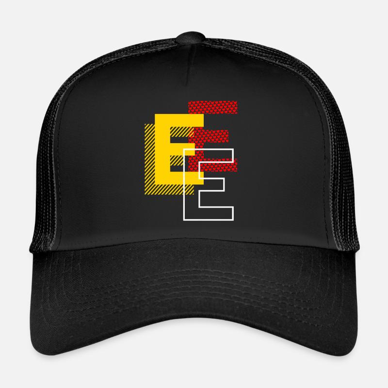 Trois E. - Casquette trucker  - noir/noir