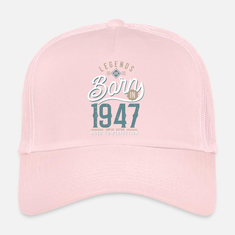 legends are born in 1947, anniversary 75 years Trucker Cap