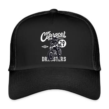 Moto Vintage Moto Vintage Moto Vintage Moto - Casquette trucker  - noir/noir - Devant