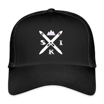 Ski sports d'hiver - Casquette trucker  - noir/noir - Devant