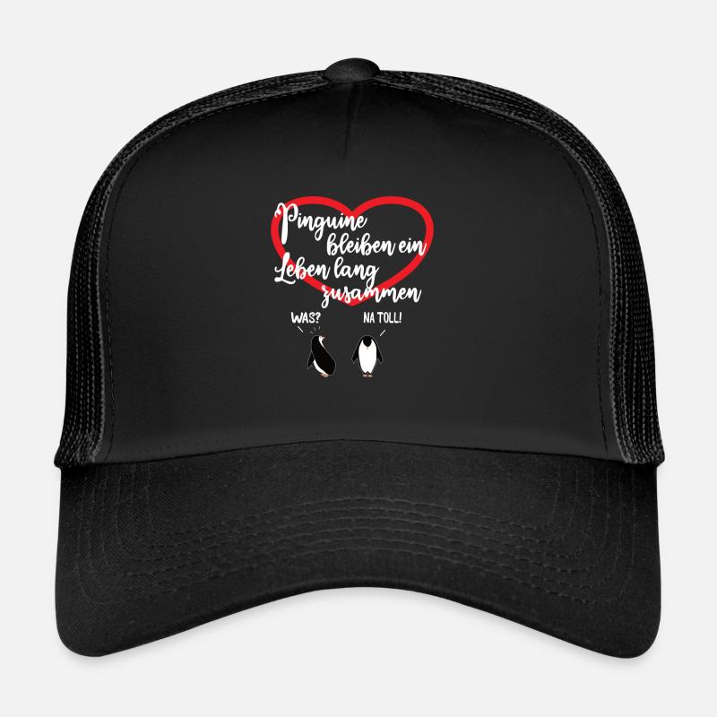 Lustiges Pinguin Pärchen Trucker Cap