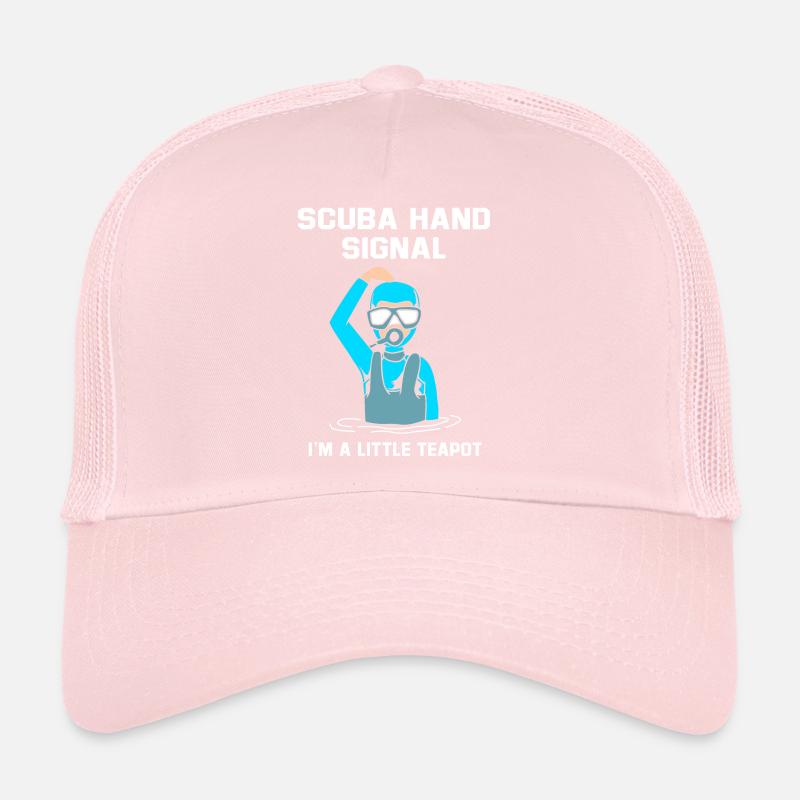 Plongée sous-marine signe de la main de plongeur Casquette trucker 
