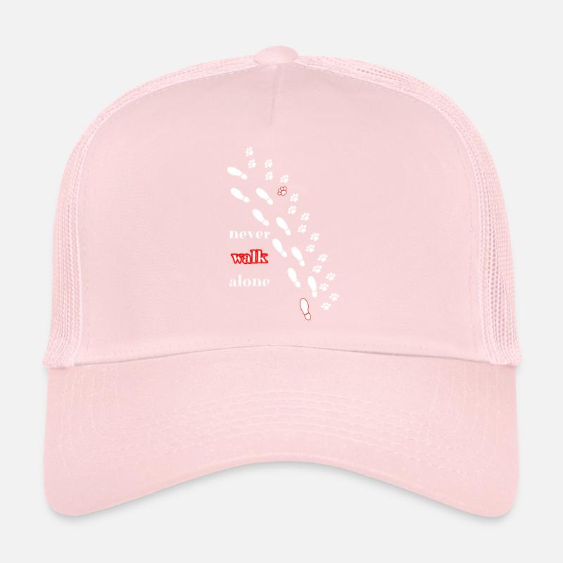 Chien et maître never walk alone Casquette trucker 