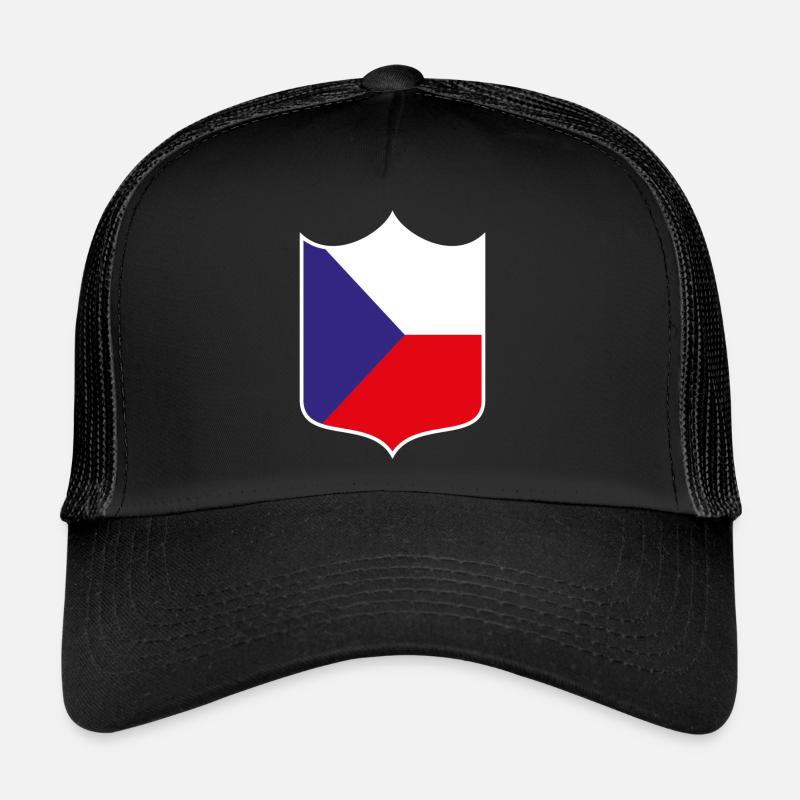 Tschechien - Trucker Cap - Schwarz/Schwarz